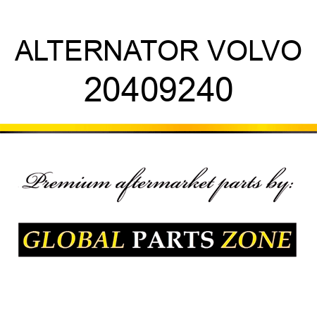 ALTERNATOR VOLVO 20409240