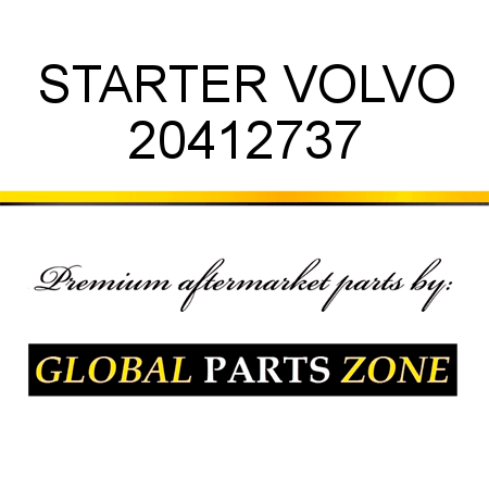 STARTER VOLVO 20412737