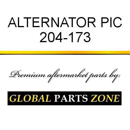 ALTERNATOR PIC 204-173