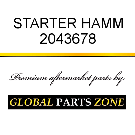 STARTER HAMM 2043678