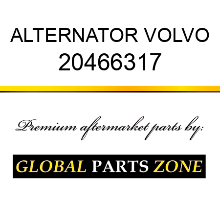 ALTERNATOR VOLVO 20466317