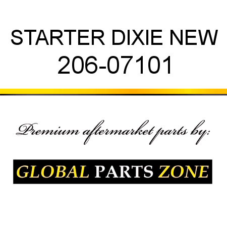 STARTER DIXIE NEW 206-07101