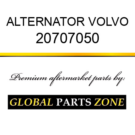 ALTERNATOR VOLVO 20707050