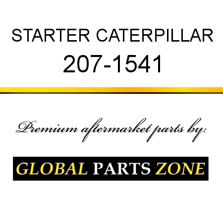 STARTER CATERPILLAR 207-1541