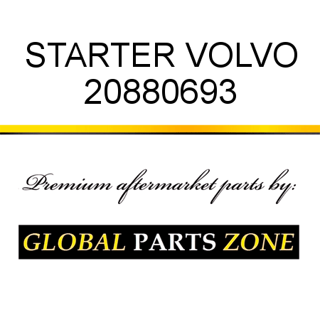 STARTER VOLVO 20880693