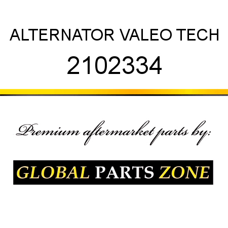 ALTERNATOR VALEO TECH 2102334