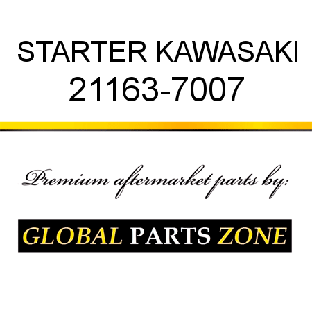 STARTER KAWASAKI 21163-7007