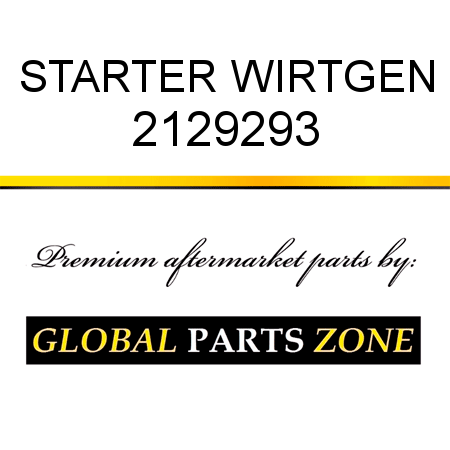 STARTER WIRTGEN 2129293