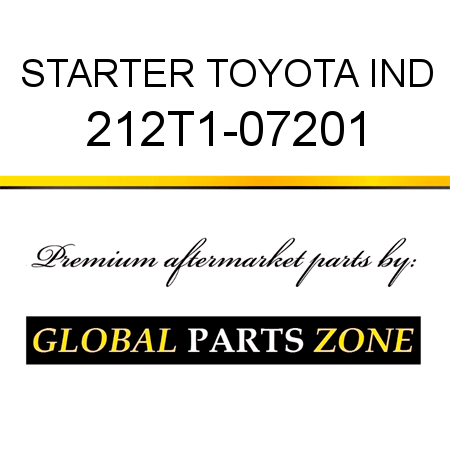 STARTER TOYOTA IND 212T1-07201