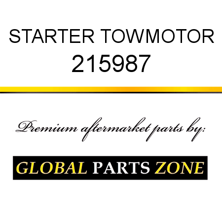 STARTER TOWMOTOR 215987