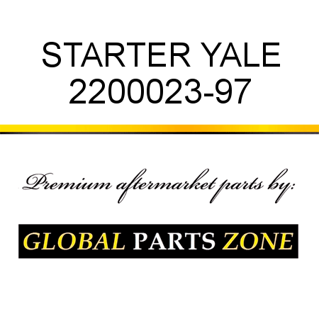 STARTER YALE 2200023-97