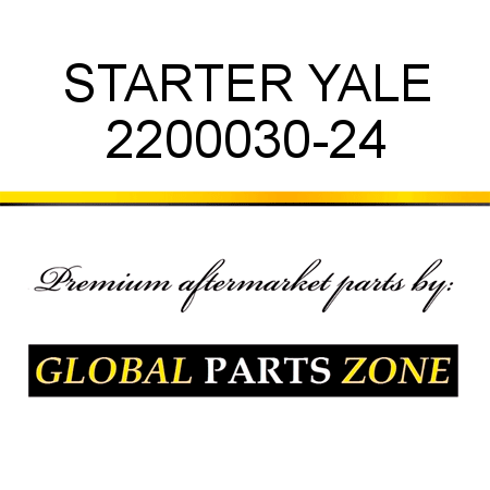 STARTER YALE 2200030-24