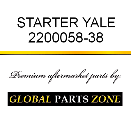 STARTER YALE 2200058-38