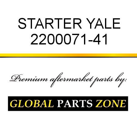 STARTER YALE 2200071-41