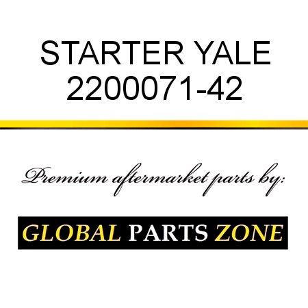 STARTER YALE 2200071-42