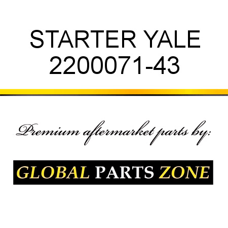 STARTER YALE 2200071-43