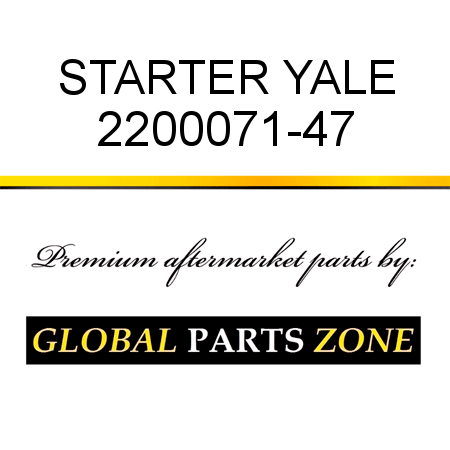 STARTER YALE 2200071-47