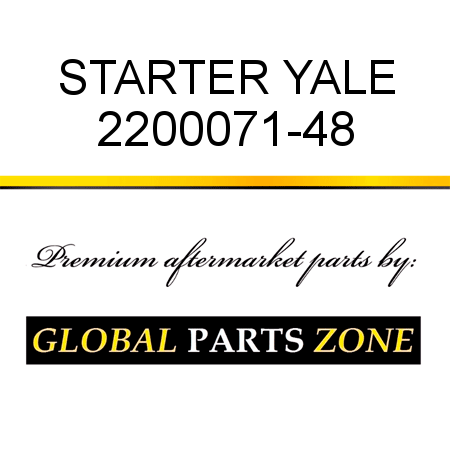 STARTER YALE 2200071-48