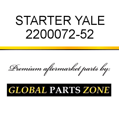 STARTER YALE 2200072-52