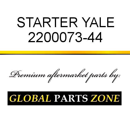 STARTER YALE 2200073-44