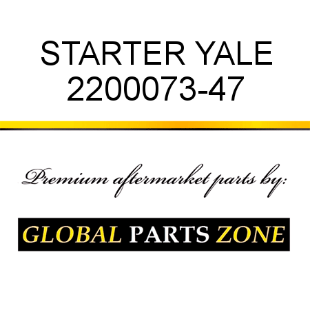 STARTER YALE 2200073-47