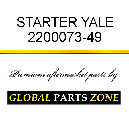 STARTER YALE 2200073-49