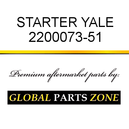 STARTER YALE 2200073-51