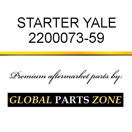 STARTER YALE 2200073-59