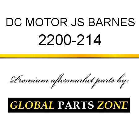 DC MOTOR JS BARNES 2200-214