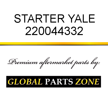 STARTER YALE 220044332