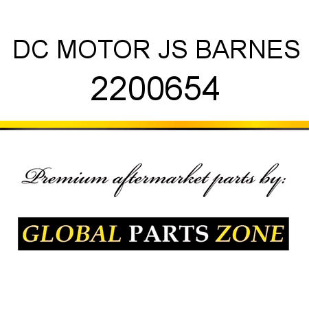 DC MOTOR JS BARNES 2200654