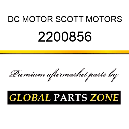 DC MOTOR SCOTT MOTORS 2200856