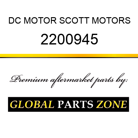DC MOTOR SCOTT MOTORS 2200945