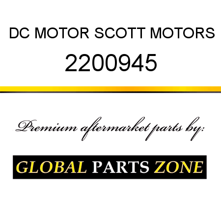 DC MOTOR SCOTT MOTORS 2200945