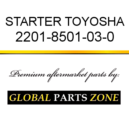 STARTER TOYOSHA 2201-8501-03-0