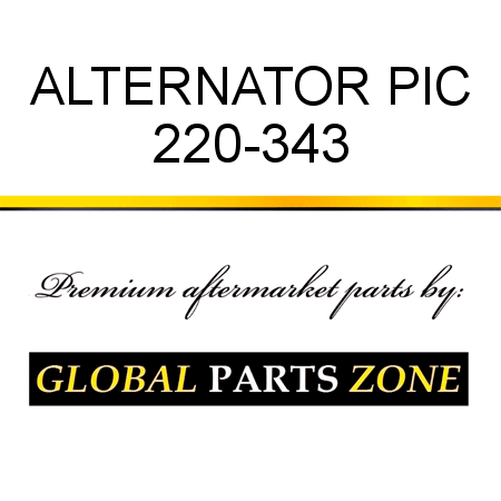 ALTERNATOR PIC 220-343