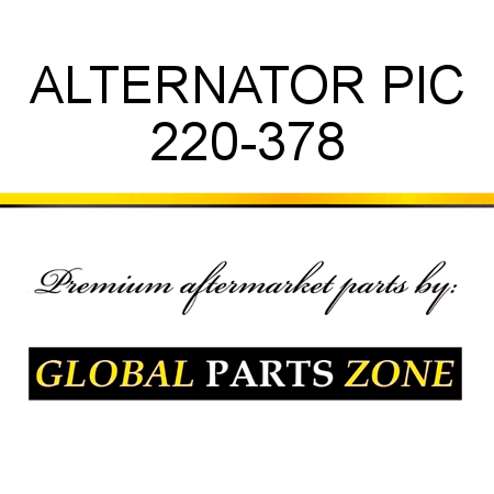 ALTERNATOR PIC 220-378