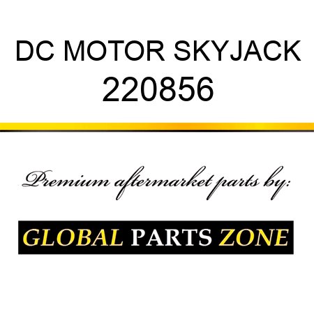 DC MOTOR SKYJACK 220856