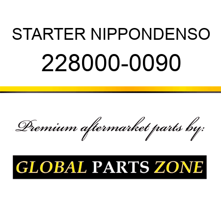 STARTER NIPPONDENSO 228000-0090