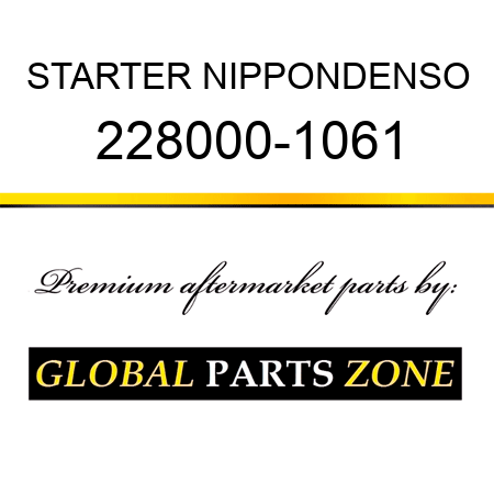 STARTER NIPPONDENSO 228000-1061