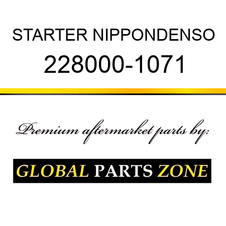 STARTER NIPPONDENSO 228000-1071