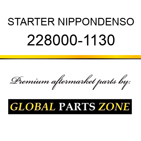 STARTER NIPPONDENSO 228000-1130