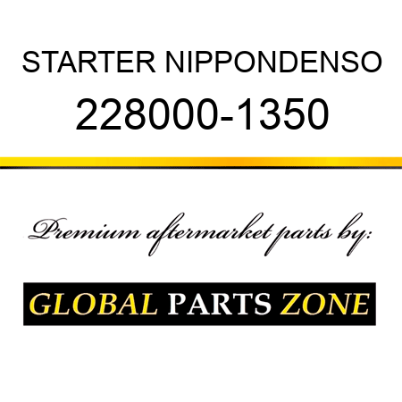 STARTER NIPPONDENSO 228000-1350