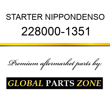 STARTER NIPPONDENSO 228000-1351