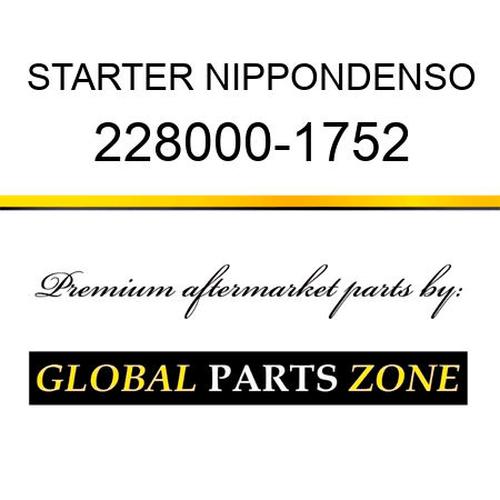 STARTER NIPPONDENSO 228000-1752