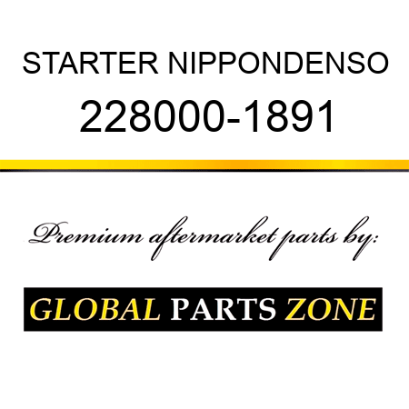STARTER NIPPONDENSO 228000-1891