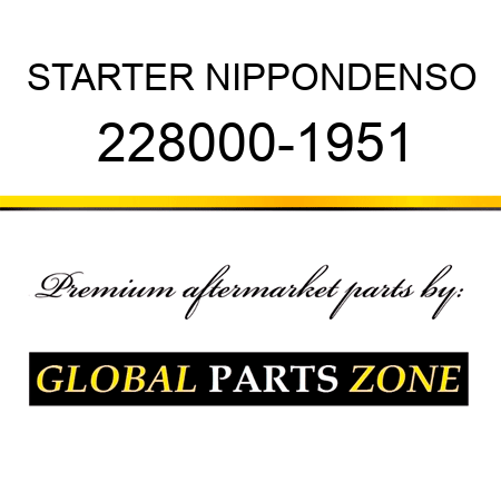 STARTER NIPPONDENSO 228000-1951