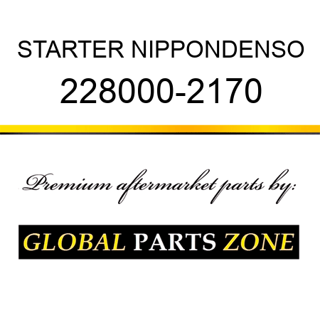 STARTER NIPPONDENSO 228000-2170