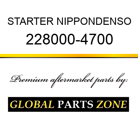 STARTER NIPPONDENSO 228000-4700