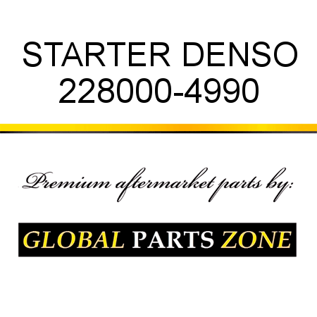 STARTER DENSO 228000-4990